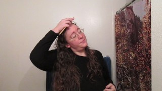 Hair Journal: Combing Long Curly Strawberry Blonde Hair - Week 2 (ASMR)