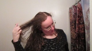 Hair Journal: Combing Long Curly Strawberry Blonde Hair - Week 7 (ASMR)