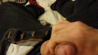 Quick jack off session