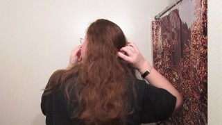Hair Journal: Combing Long Curly Strawberry Blonde Hair - Week 11 (ASMR)