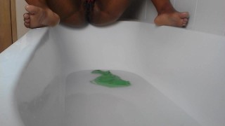 Booty wash + touching myself + pussy close up