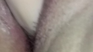 Pussy wet play with dildo