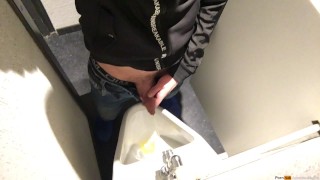 I like to film myself while I pee in a public urinal