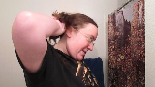 Creating a Side Bun with Long Curly Hair