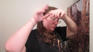 Removing a Side Bun with Long Curly Hair