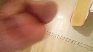 Handjob finished with loads of cum