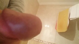 Handjob finished with loads of cum