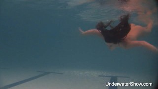 Erotic underwater show of Natalia