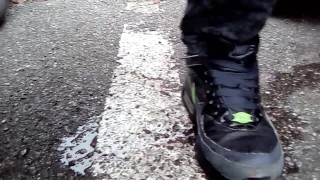 Pee in public parking