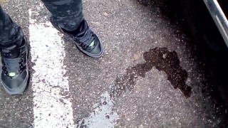 Pee in public parking