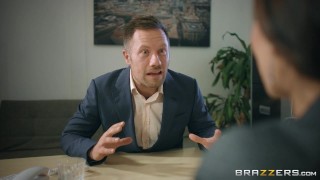 Mea Melone gives some head to get a head - Brazzers