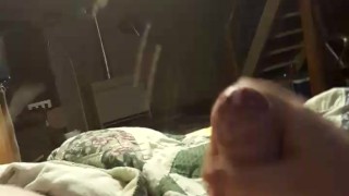 Morning edged big Cumshot