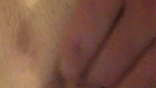 Sexy milf self inflicted cum shot