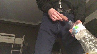 When your a boy and you need to pee but there is no urinal