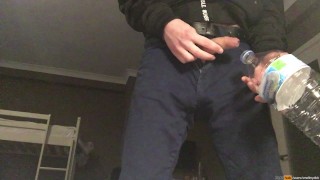 When your a boy and you need to pee but there is no urinal