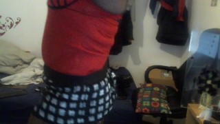Miss Rose getting dressed and having fun with sexy clothes