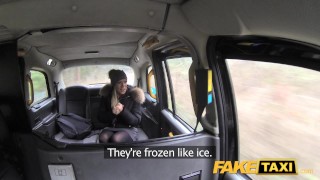 Fake Taxi Lady wants drivers cock to keep her warm