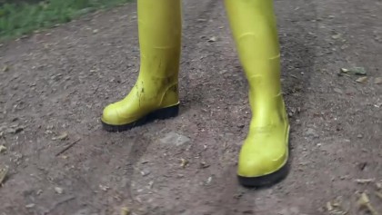 Femdom Rubber Wellies - Rubber Hunter Boots Wellies Nylon Tease - Free Porn Videos ...