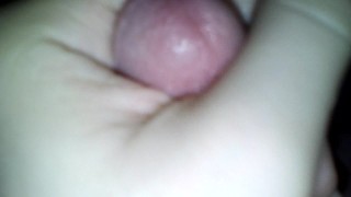 Edging Hard Uncircumcised Cock
