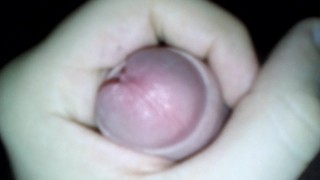 Edging Hard Uncircumcised Cock