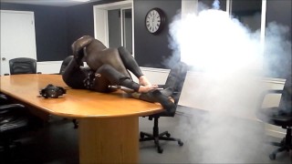 orca frogman humps dummy frogman watching porn in boardroom