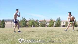 ManRoyale - Frisby fun turns into fuckfest at home