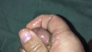 Horny smoking stroking