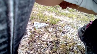 pee in the path between meadows