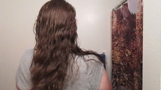 Hair Journal: Combing Long Curly Strawberry Blonde Hair - Week 16 (ASMR)