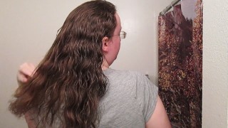 Hair Journal: Combing Long Curly Strawberry Blonde Hair - Week 16 (ASMR)