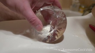 FETISH BRILLIANT SOLO MALE MASTURBATION IN BATH CLOSE UP DOWNSCALE 4K=1080P