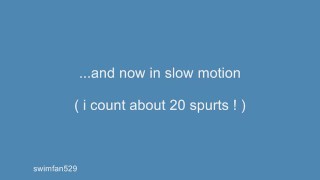 23 cumspurts in one orgasm