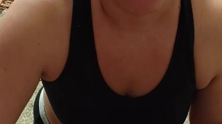 Public display of blowjob affection....