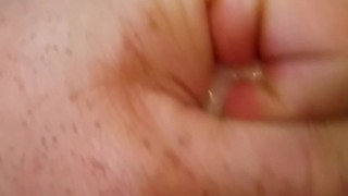 Uncircumcised cum mess