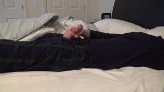 Jerking Off And Cumming Hard In Bed For Hannah -- JohnnyIzFine