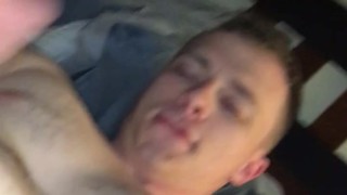 Solo male jacks off