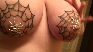 Spidey tit massage