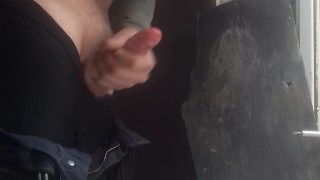 Daddy orders his sub for video of him jerking and cumming at work