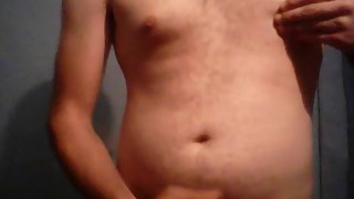 boy jerks off and cums on camera