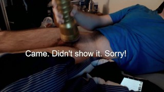 Masturbating Hard With a Fleshlight and Cumming Inside!