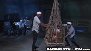 Sailor Submits to Latino and Ebony Navy Hunks