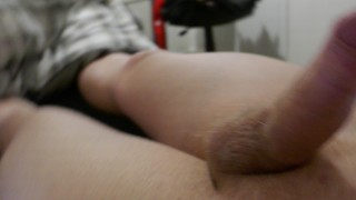 Man Wanking Hard Cock