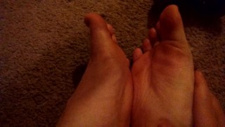 First Sick Tease - Sloppy Spit gets Soles Wet