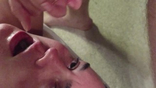 BECKY TAILOR: Milf loves sucking cock and a cumshot to her face