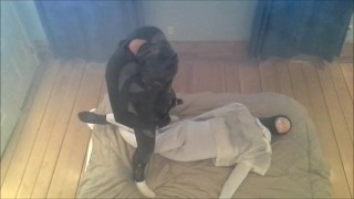 socked frogman humps white dummy