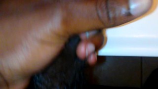 Quick jerk off b4 shower