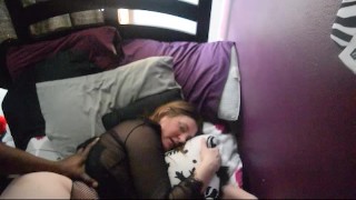 ass dimples & cheeks pounded on her stepsister bed