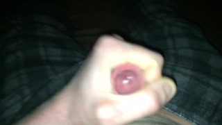 Finishing jerking off my small cock, good load