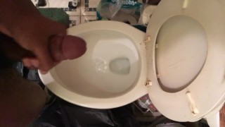 Quick Bathroom Cumshot