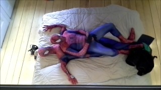evil scuba spider dominates humps and cums with dummy spider